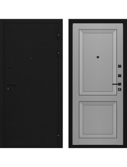 ТАНДОР. СТАЛЬ 2 мм. ДЕКАНТО 100 мм. ТРЕХКОНТУРНАЯ. ЧЕРНЫЙ БУКЛЕ / SOFT TOUCH СЕРЫЙ БАРХАТ