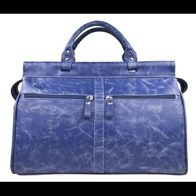 Кожаный саквояж Veano blue (арт. 4004-07)