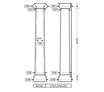 Колонна 1.30.202 - d156мм