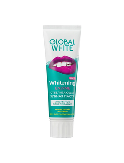 GLOBAL WHITE Зубная паста Энзимное отбеливание