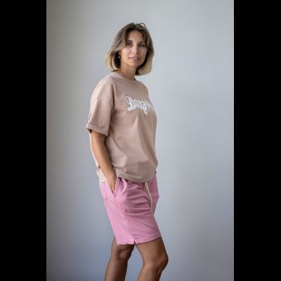 Женский костюм бежево-розовый "Дари"