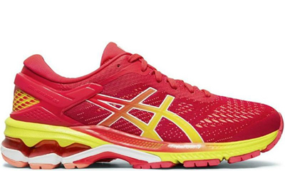 Asics Gel Kayano 26 Красные с желтым