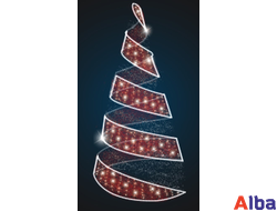 Светодиодная конусная Елка-спираль 3,0 м