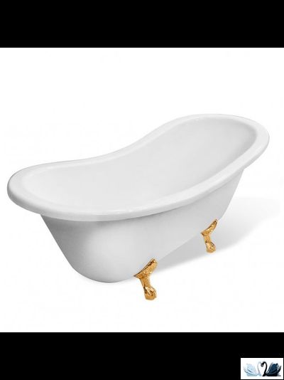 Ванна Эстет Бостон 180 x 74 см Отдельностоящая из литьевого мрамора