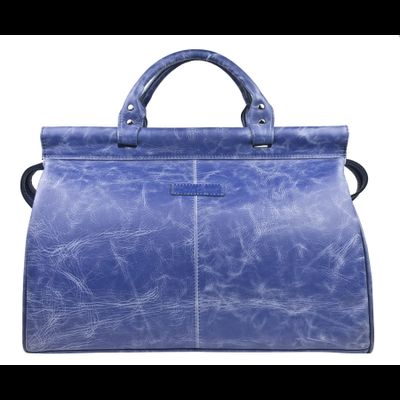 Кожаный саквояж Veano blue (арт. 4004-07)