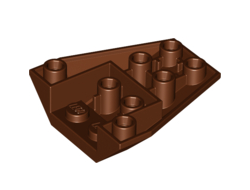 Wedge 4 x 4 Triple Inverted with Connections between 4 Studs, Reddish Brown (13349 / 6092953 / 6261521)