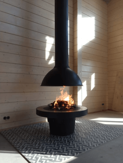 Центральный металлический камин SPHERE