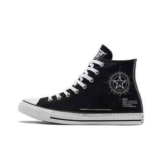 Кеды Converse Chuck Taylor All Star черные высокие с надписями