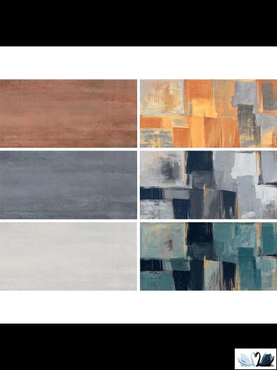Керамогранит Alpas Euro Victoria Deco Art Grey 80x160 см с рисунком серый матовый