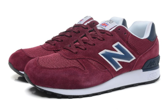 New Balance 670 Бордовые с синим замша (41-44) Арт. 033МF