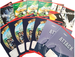 Набор из 12 тетрадей в линейку, 12 листов