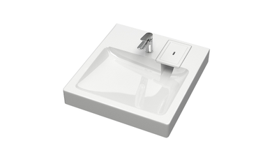 Раковина над стиральной машиной МАРГО V58D1 (сигнально-белый) Granit MARR MARRBAXX (в комплекте 2 кронштейна+сифон)