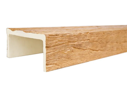 Декоративная балка из полиуретана. Полиуретановая фальшбалка Country Decor угловая пепел