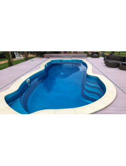 Композитный бассейн 10 х 3,7 х 1,3-1,9 "Мальта" Franmer