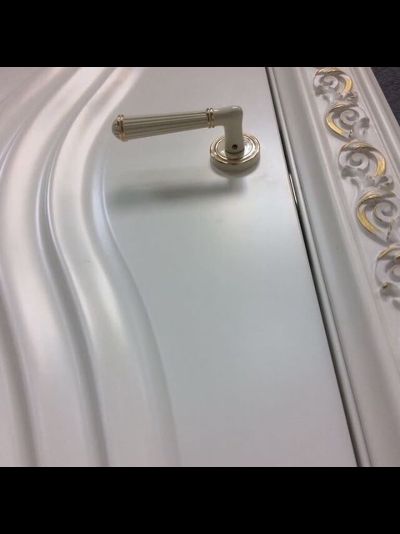 PORTE RICHI (Беларусь). АРБАТ, МОДЕЛЬ ЛЧ12 (Л11), ЭМАЛЬ БЕЛАЯ. ПОЛОТНО ГЛУХОЕ с 3D ФРЕЗЕРОВКОЙ