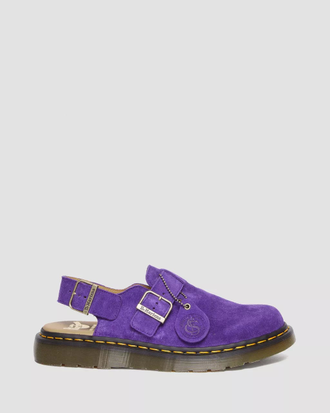 Ботинки Dr Martens Jorge Leather Mules фиолетовые