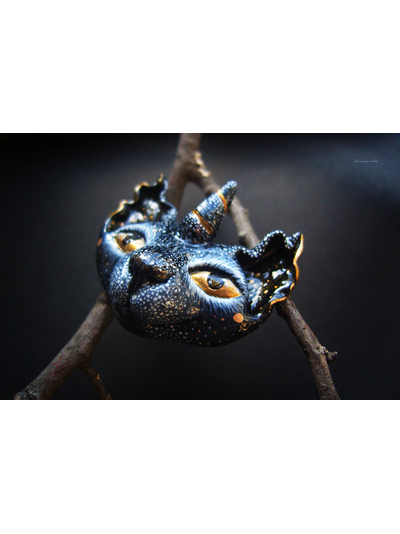 &quot;Зверёк с восхода&quot;, волшебная брошь с котом-единорогом