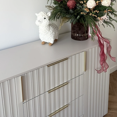 Тефия комод 2-ств с 4 ящиками 1400х450х930 Тефия / Софт Сантьяго