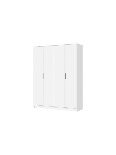 Руна ШК-04 Шкаф 4-х створчатый Белый/Белый