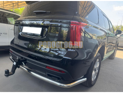 Защита заднего бампера угловая большая Папа Тюнинг d60 для Haval H5 2024-