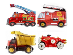 шар с гелием 32"/64 см машинка (на выбор)