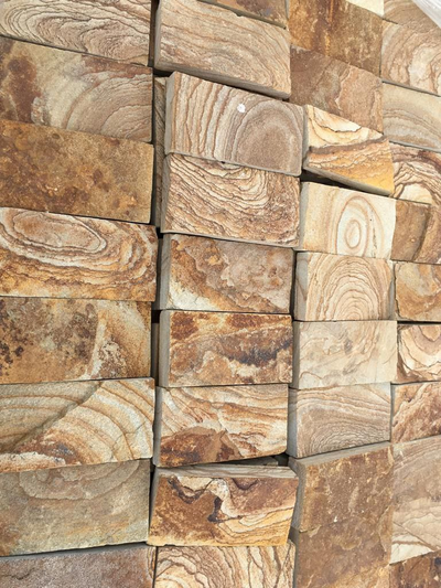 Плитка из камня желтый песчаник