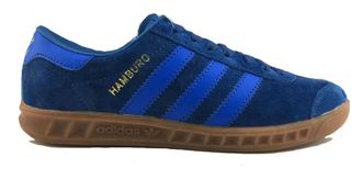 Adidas Hamburg Suede Синие с коричневым (36-41) Арт.019М