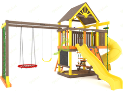 Детская площадка IgraGrad Шато с трубой (Дерево) мод.2