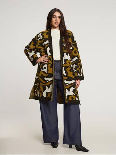 Купить вязанный кардиган больших размеров