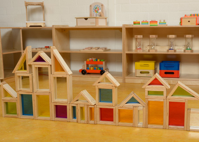 Радужные блоки с зеркалами (51 шт)