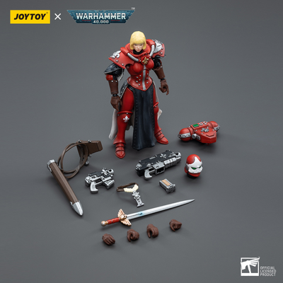 Сестра Битвы Ордена Кровавой Розы Супериор Камина (Warhammer 40k) - КОЛЛЕКЦИОННАЯ ФИГУРКА 1/18 Adepta Sororitas Battle Sisters Order of the Bloody Rose Sister Superior Kamina (JT4515) - JOYTOY