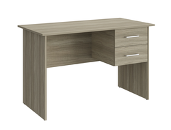 Стол офисный ОФ-112К с тумбой ОФ-21 Блэквуд сатиновый