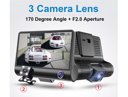 Видеорегистратор 3 камеры