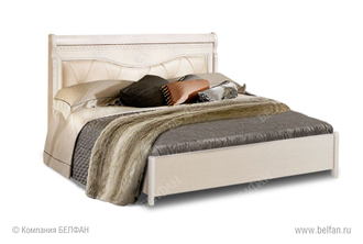Кровать Лика (Lika) 140 низкое изножье, кож. изголовье, Belfan купить в Новороссийске
