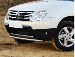 Защита переднего бампера d42 Renault Duster ( Рено Дастер)