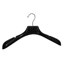 Усиленная чёрная вешалка для одежды