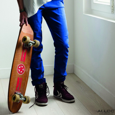 Декор ламината Alloc Original Дуб Светлый 08531 в интерьере