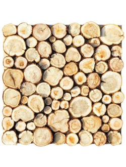 3D-Панно из можжевельника на щите 400х400 мм