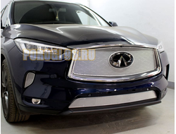 Защита радиатора Infiniti QX50 2021- chrome низ PPREMIUM