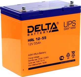 AGM аккумулятор Delta HRL 12-55 (12 В, 55 А*ч)
