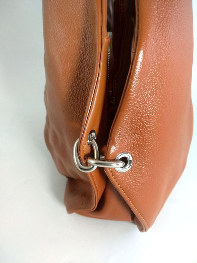 (АРТИКУЛ: 10116/1/5) СУМКА БОЛЬШАЯ, НАТУРАЛЬНАЯ КОЖА, РЫЖАЯ, ТРИ ОТДЕЛЕНИЯ, РУЧКИ ЧЕРЕЗ ПЛЕЧО