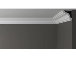 Потолочный плинтус DECOR-DIZAYN DD44, из дюрополимера, под покраску, ударопрочный, 2 метра