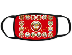 Тканевая защитная маска на лицо СССР №5