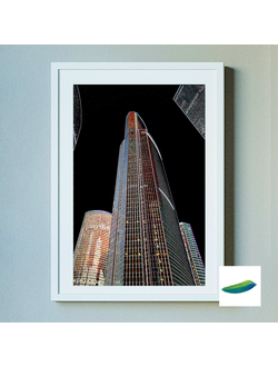 Постер «Башня «Евразия».  Коллекция «Москва Сити».