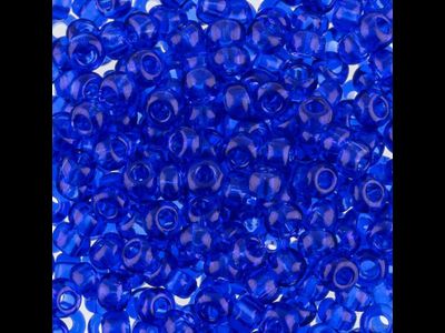 БИСЕР PRECIOSA 10/0 - 50г - 30080 ПРОЗРАЧНЫЙ ГЛЯНЦЕВЫЙ СИНИЙ