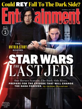 Entertainment Weekly Magazine December 2017 Adam Driver, Daicy Ridley, Star Wars Cover, Intpress