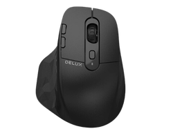 Мышь беспроводная+проводная эргономичная Delux M912DB USB