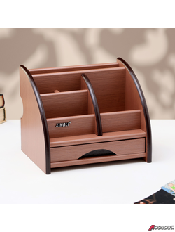 Органайзер Премьер 5 секций, 1 выдвижной ящик, серия Ясень шимо темный с кантом темным. 1689585