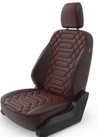 Чехлы "Автофрант" из экокожи  [анаконда, ромб]