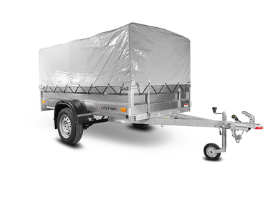 Прицеп «Спутник PRO» (2500x1300x370) оцинкованная рама, с силовым подрамником